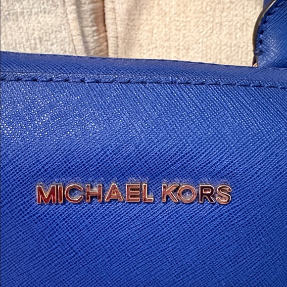 Michael Kors Royal Blue Satchel - Picture 2 of 12